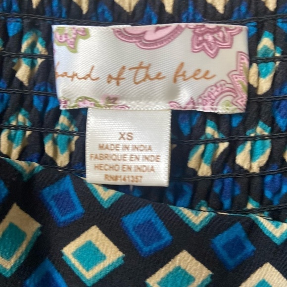 NWT Band of the Free Gypsy 70’s Retro Disco Teal Diamond Mini Skirt Size XS - Picture 9 of 13